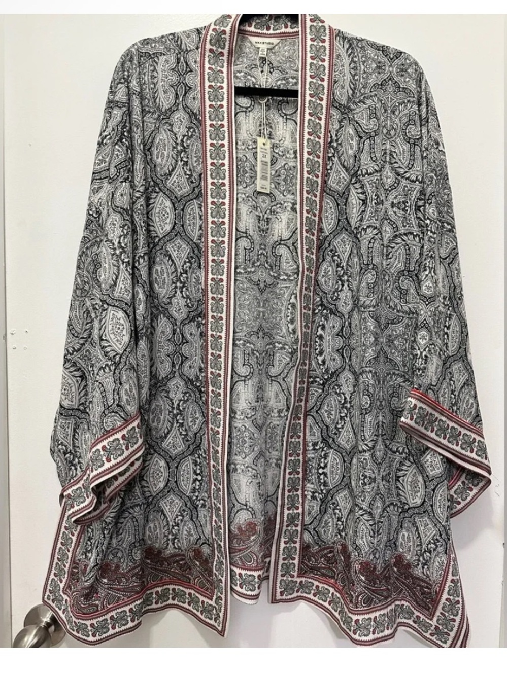 NWT max studio Paisley Kimono